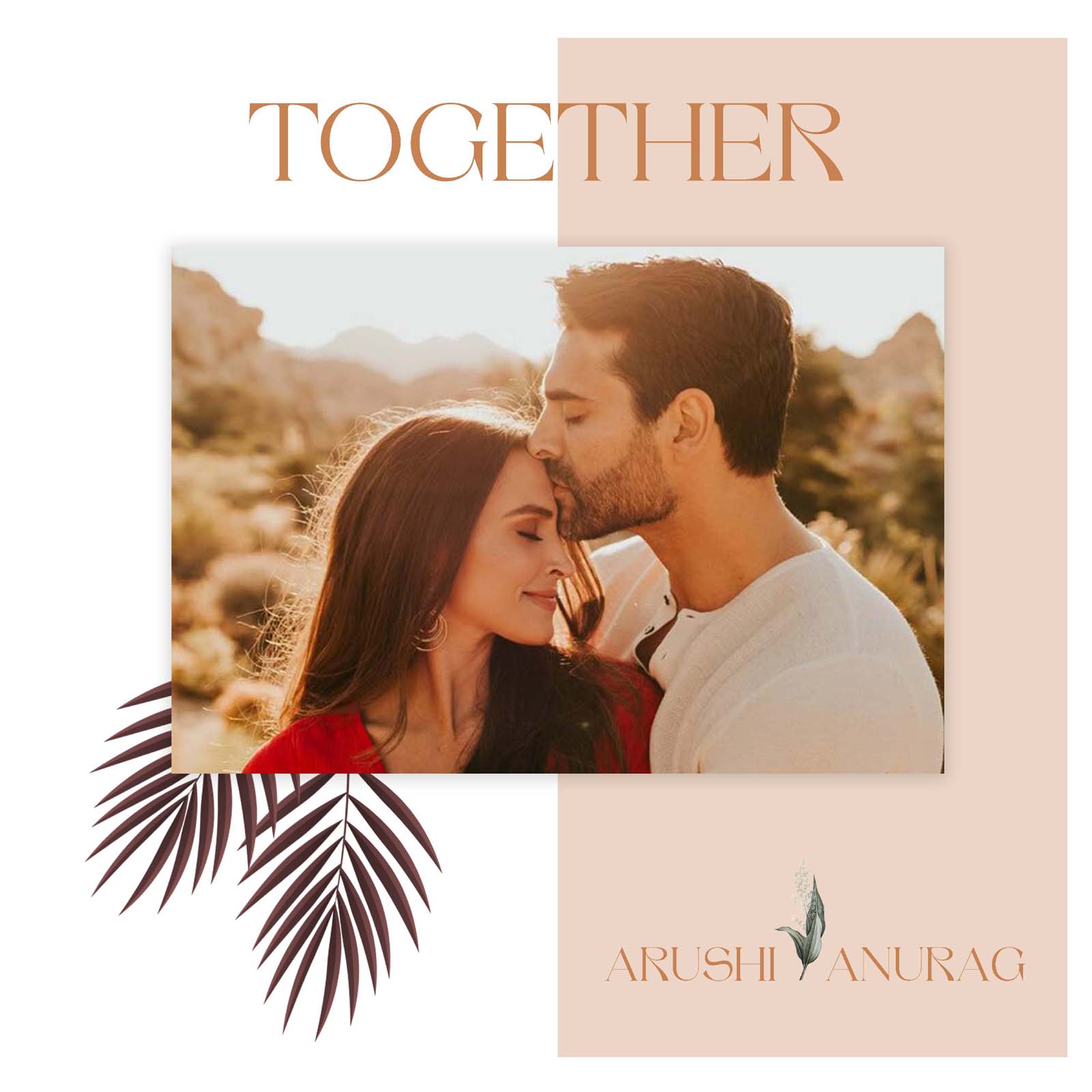 Together Personalized Couple Photo Frame