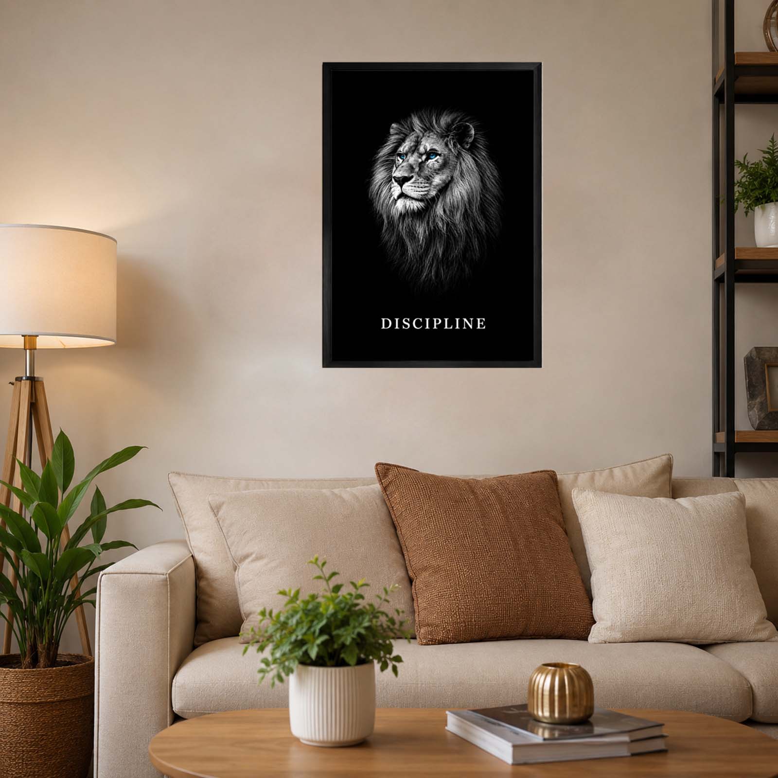 Discipline Lion Wall Art