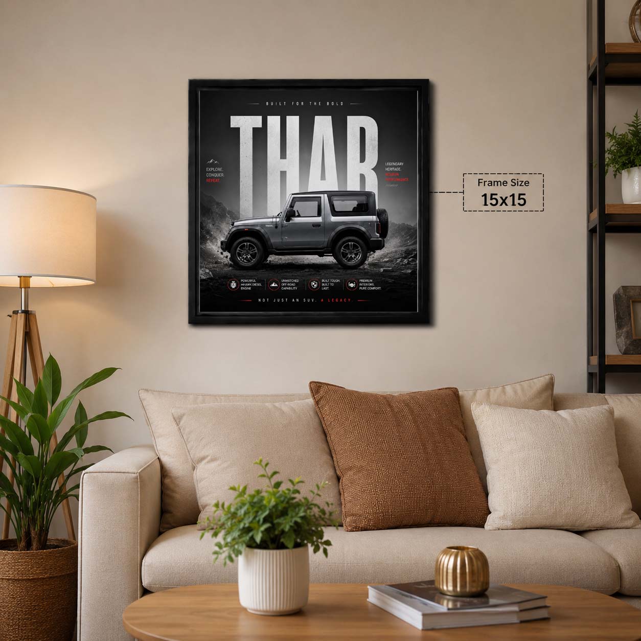 THAR Luxury Car Wall Art