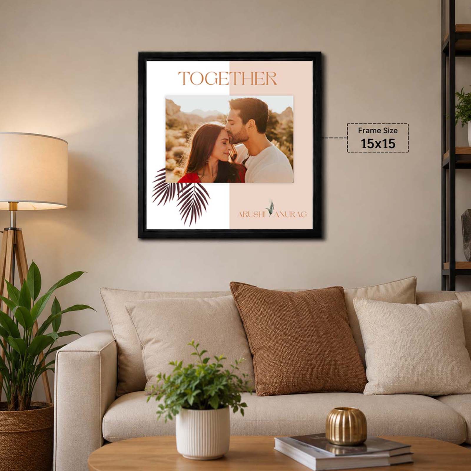 Together Personalized Couple Photo Frame