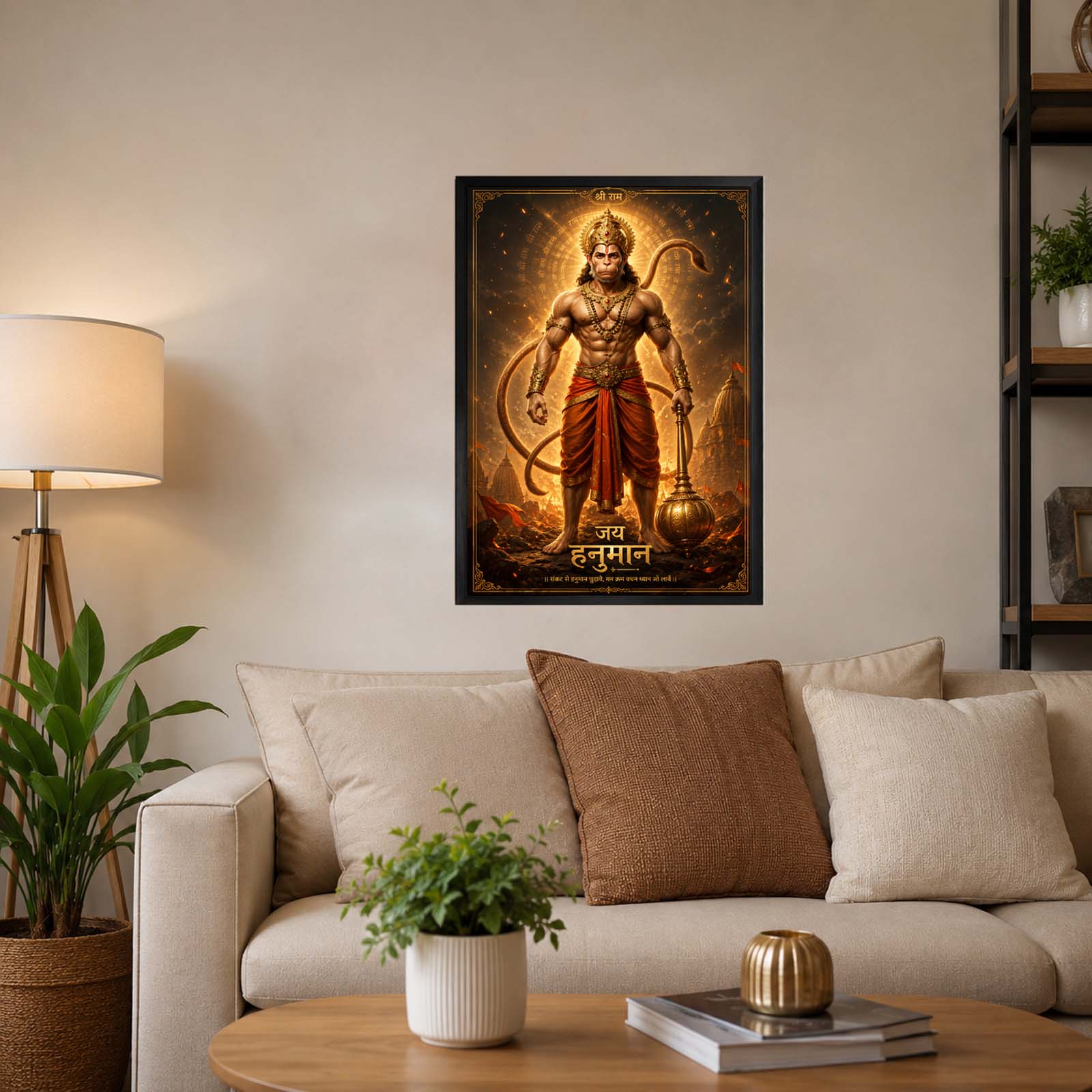 Jai Hanuman Premium Wall Art