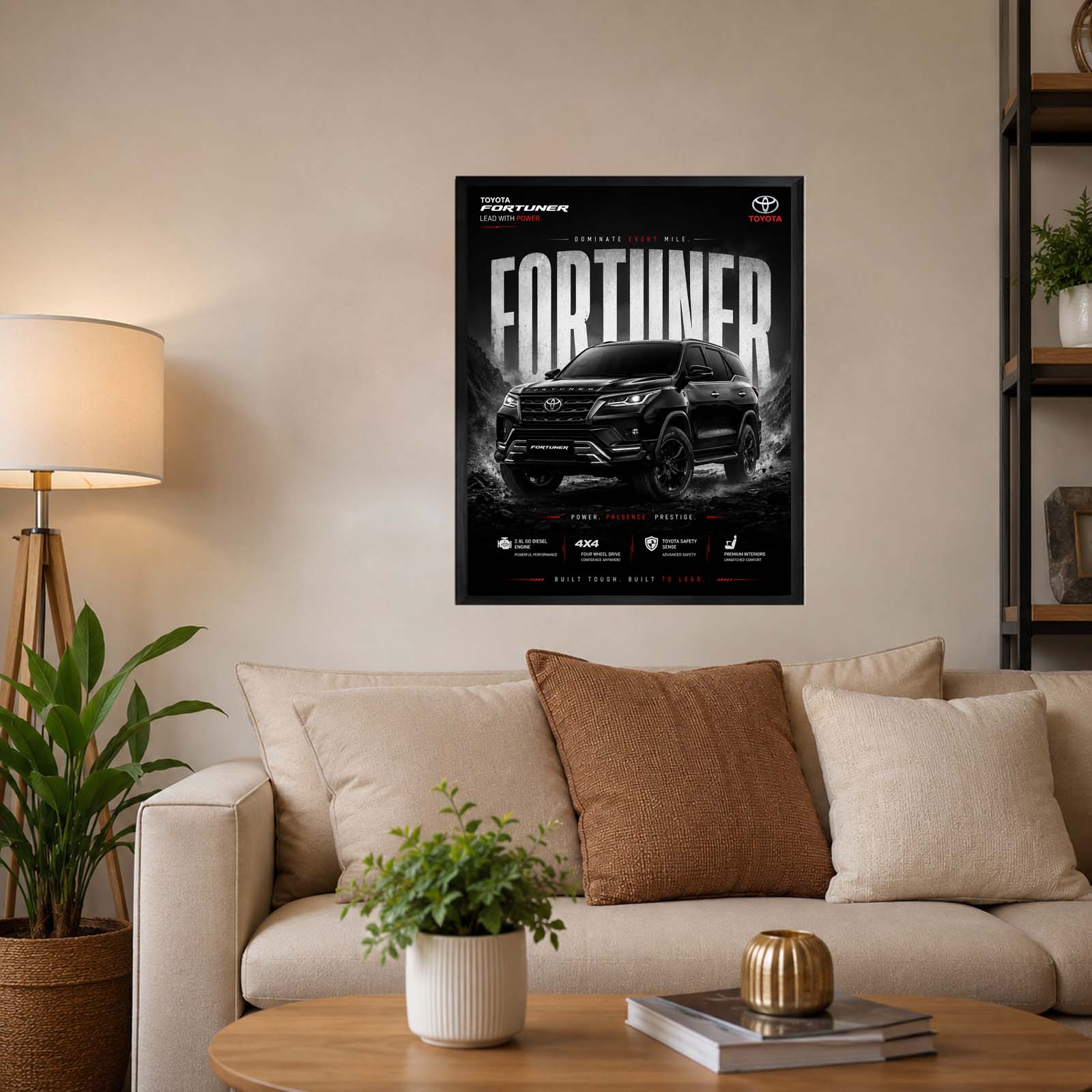 Fortuner Premium Car Wall Art