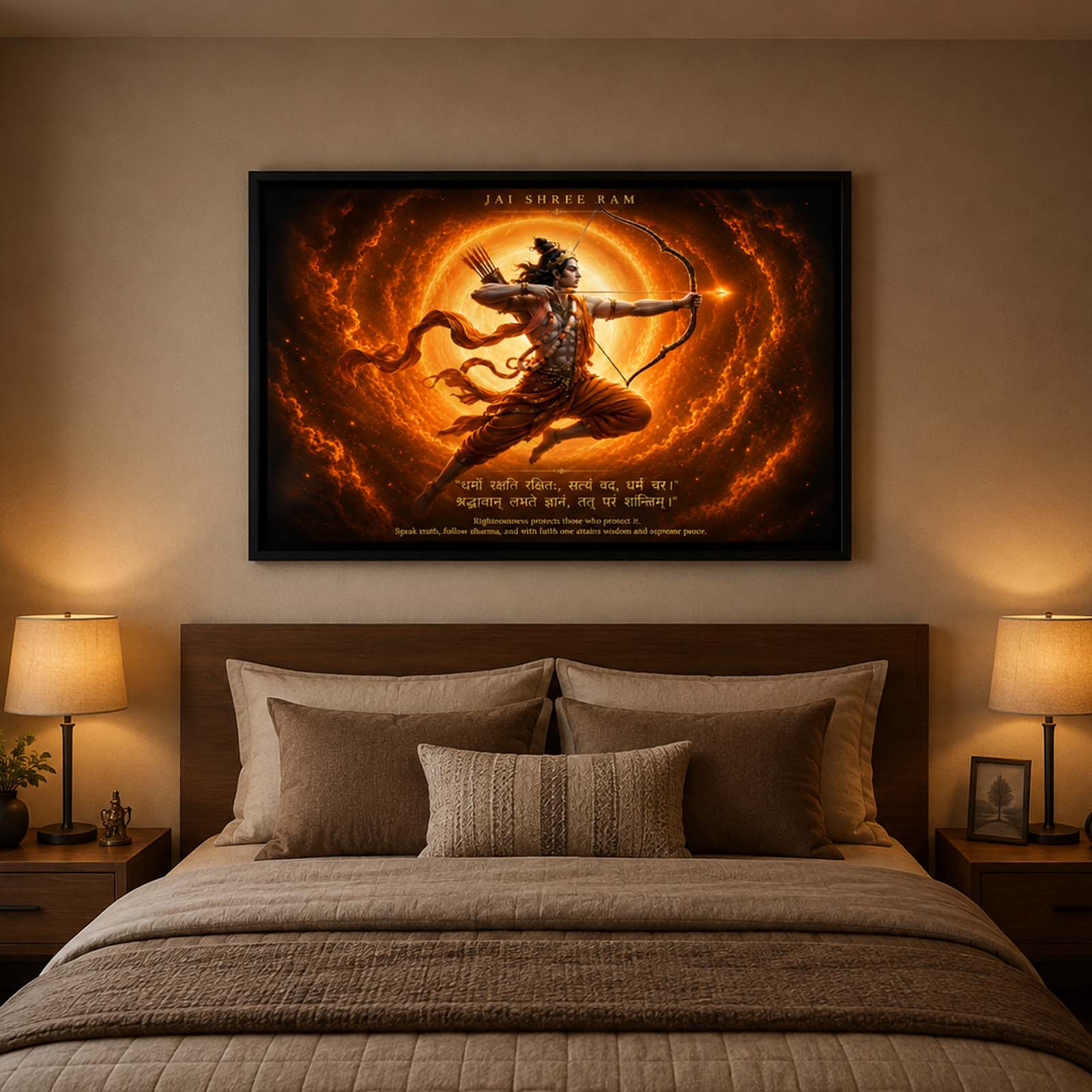Lord Shri Ram Landscape Wall Art